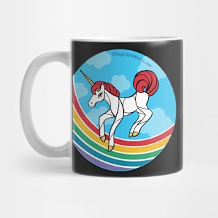 Rainbow Unicorn v10 — Dancing Uniquorn Illustration series Mug